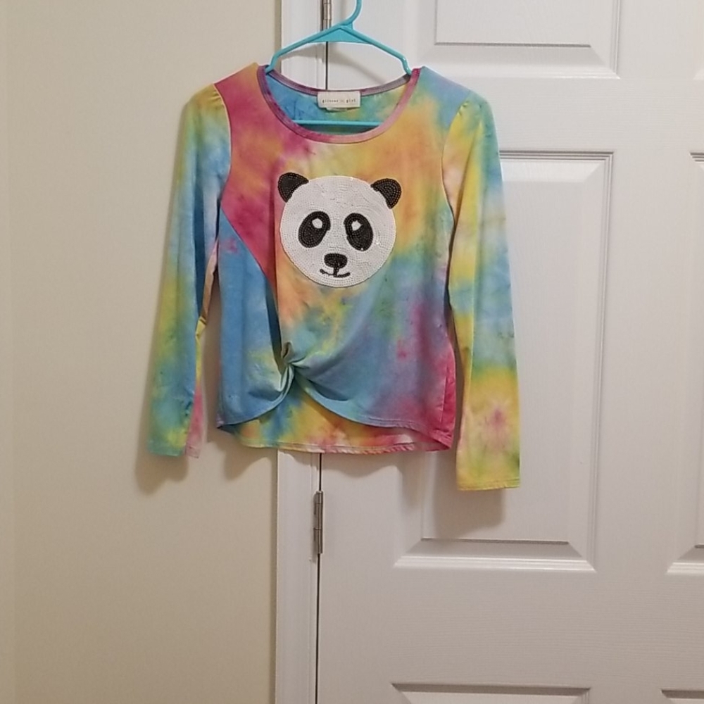 Tie dye girls long sleeve shirt